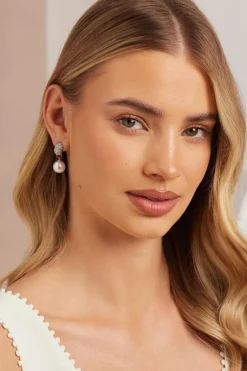 Quiz Silver Pearl Drop Earrings Best