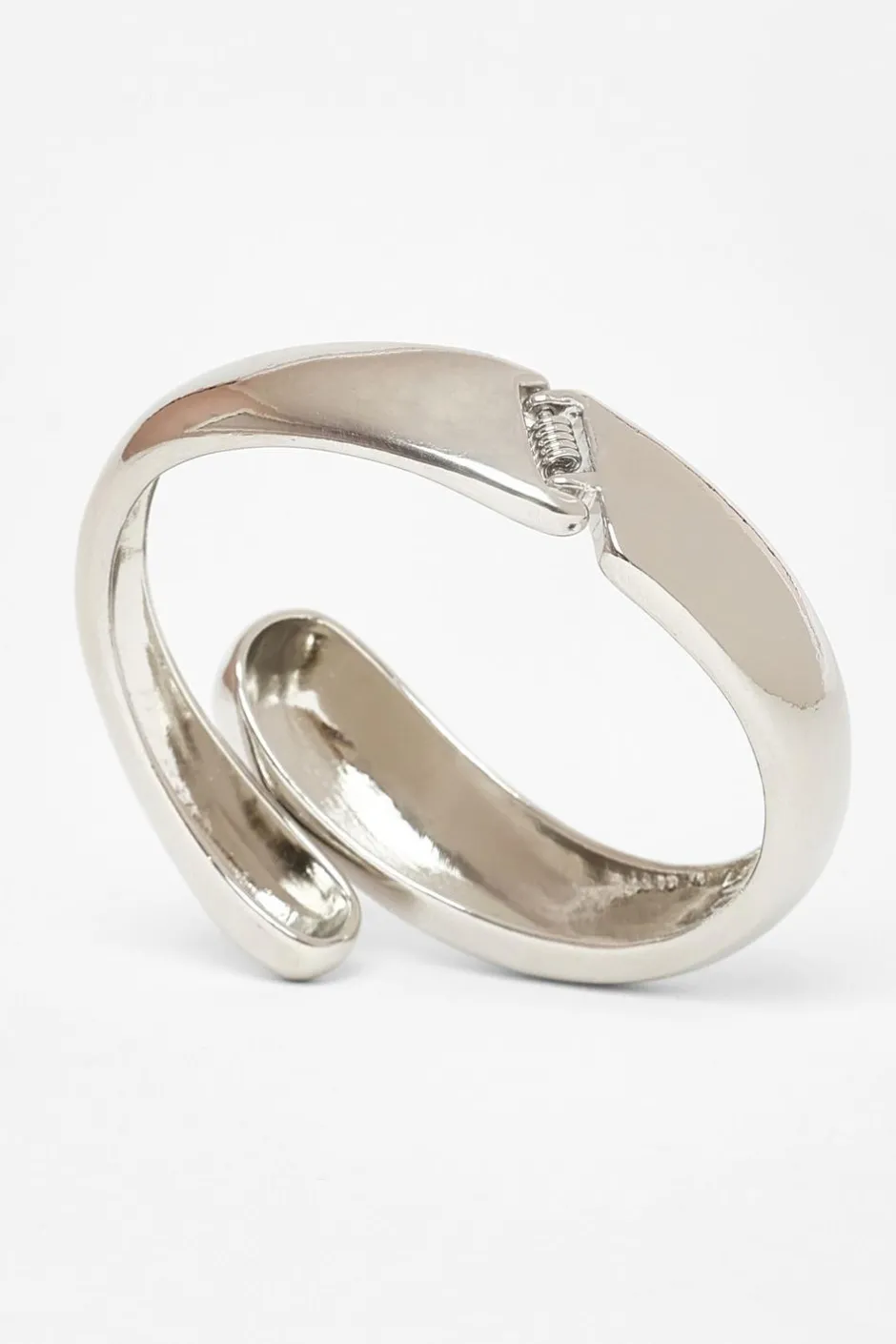 Quiz Silver Spiral Cuff Bracelet Clearance
