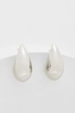 Quiz Silver Teardrop Earrings