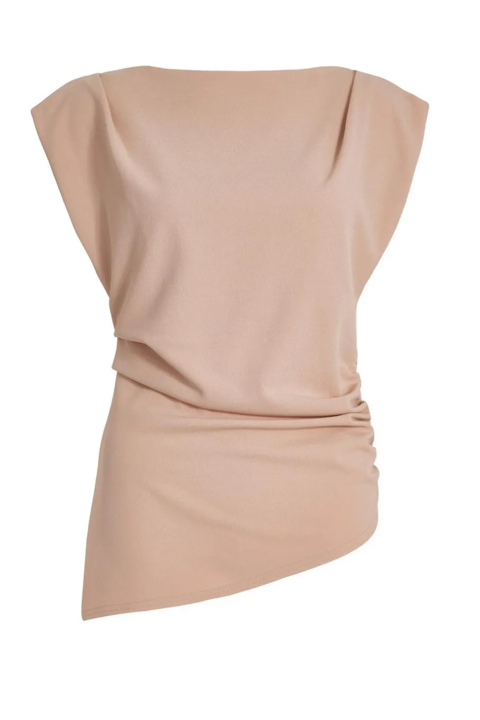 Quiz Asymmetric Boat Neck Top Stone Clearance