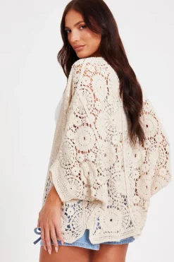 Quiz Stone Crochet Cardigan