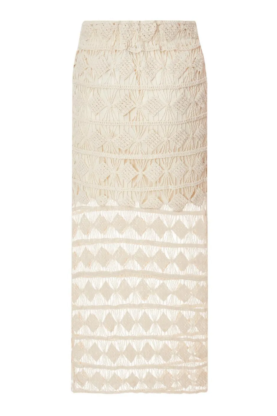Quiz Stone Crochet Midaxi Skirt Online