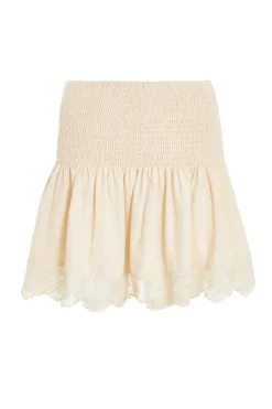 Quiz Stone Crochet Trim Mini Skirt Best