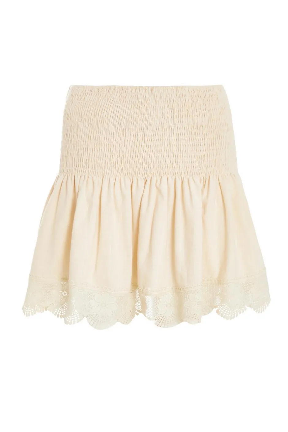 Quiz Stone Crochet Trim Mini Skirt Best