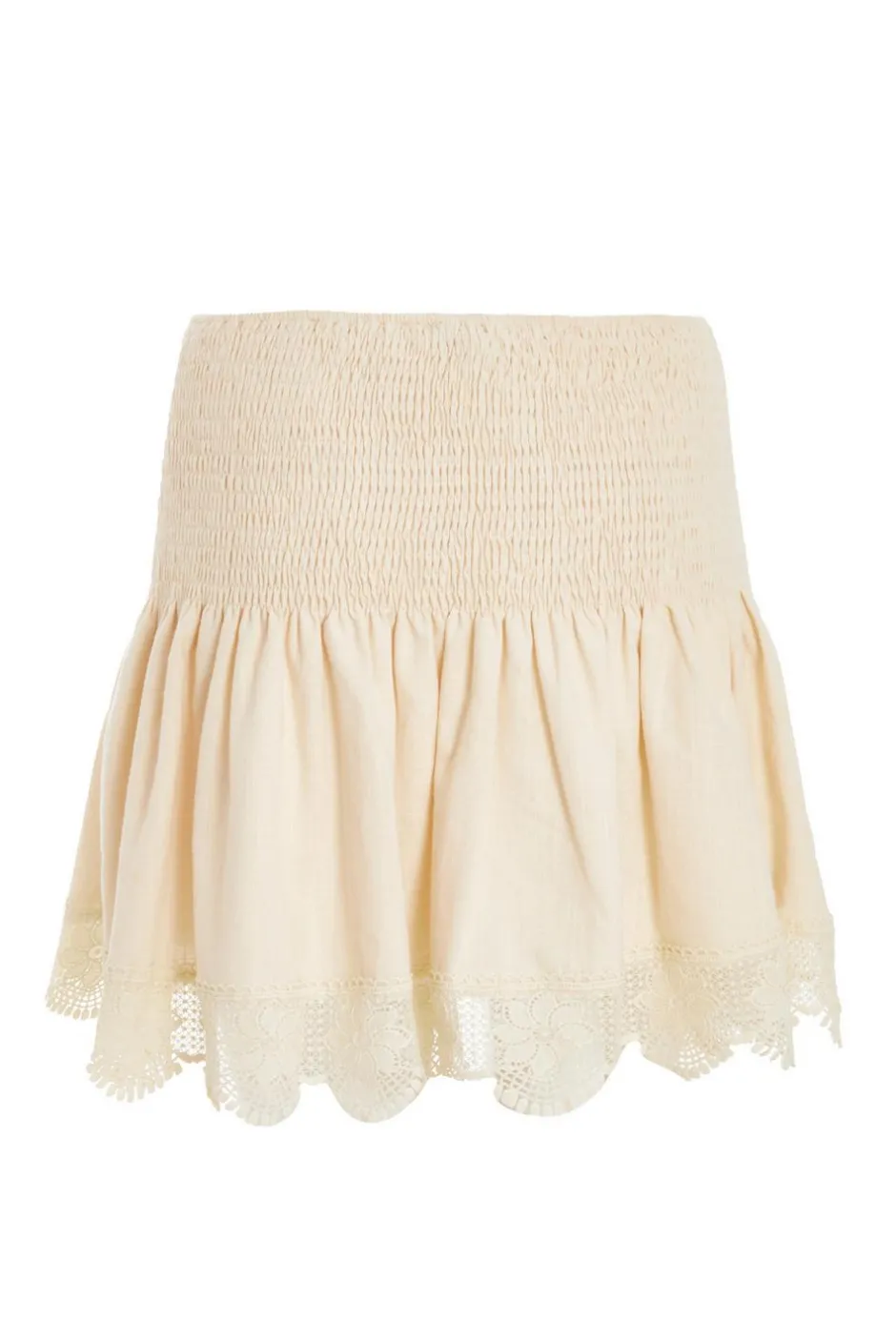Quiz Stone Crochet Trim Mini Skirt Best