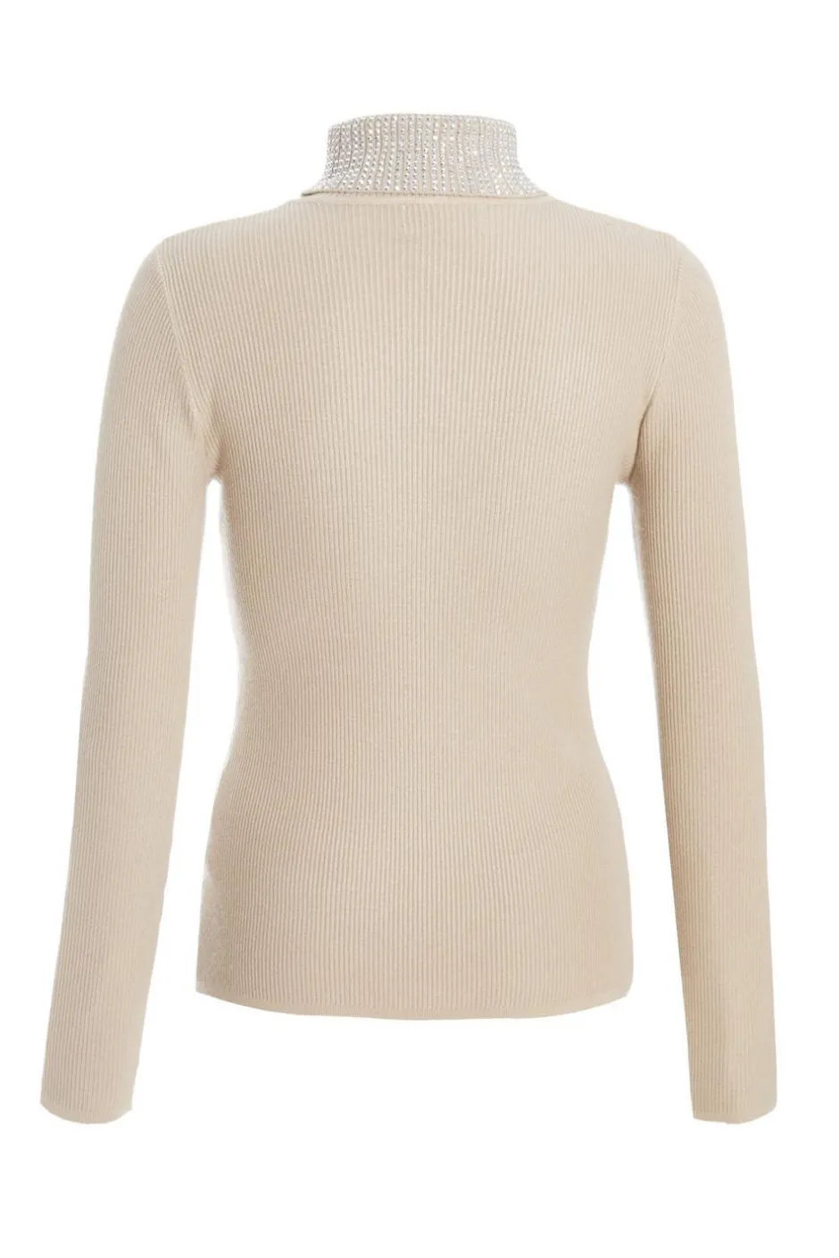 Quiz Diamante Turtle Neck Jumper Stone Discount