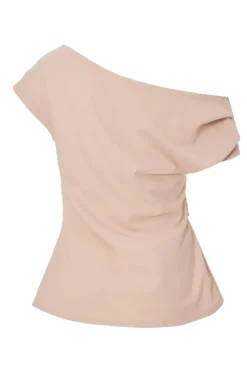 Quiz Stone Drape Neck Top Online