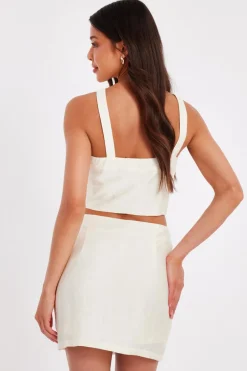 Quiz Stone Embroidered Mini Skirt New
