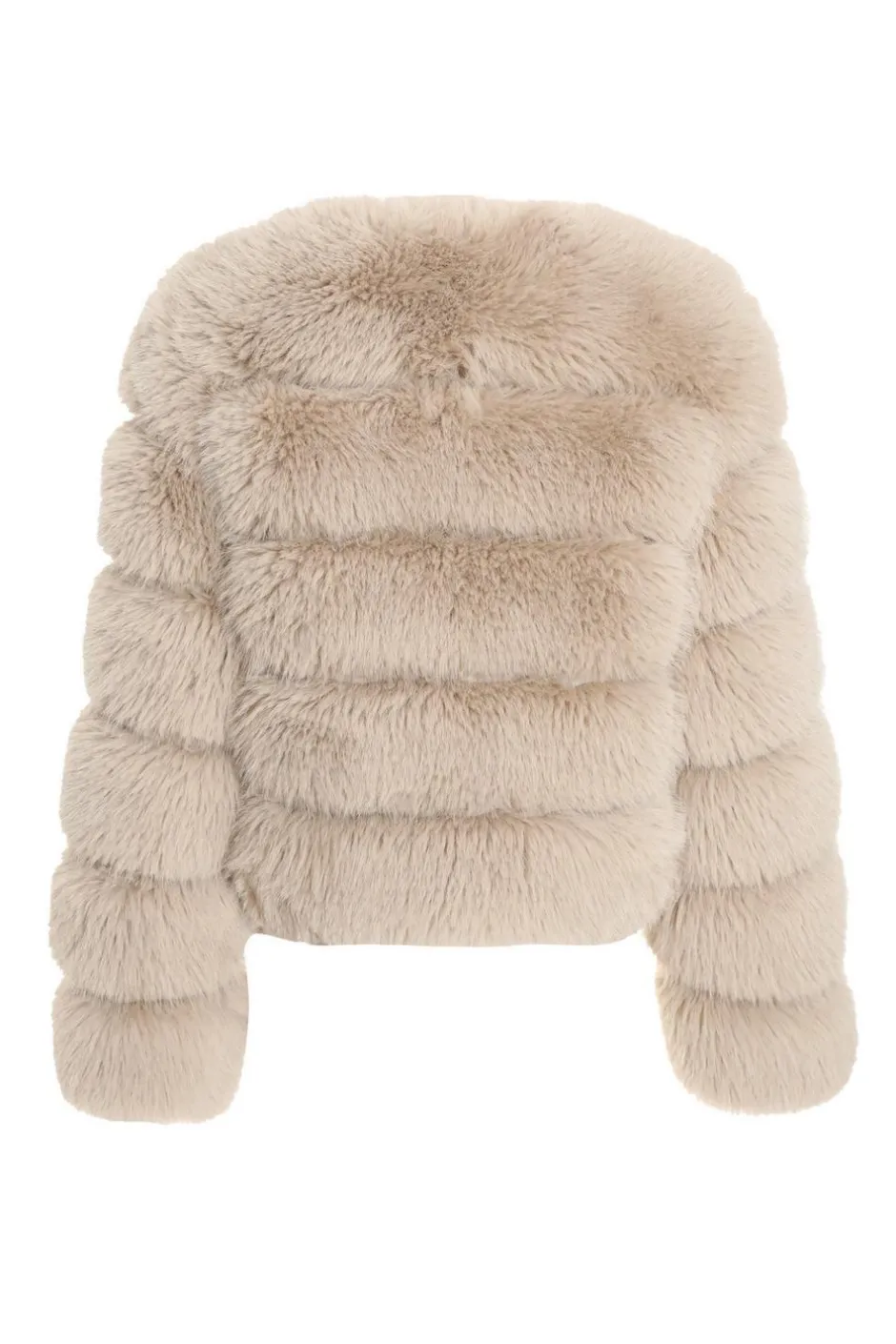 Quiz Stone Faux Fur Jacket Discount