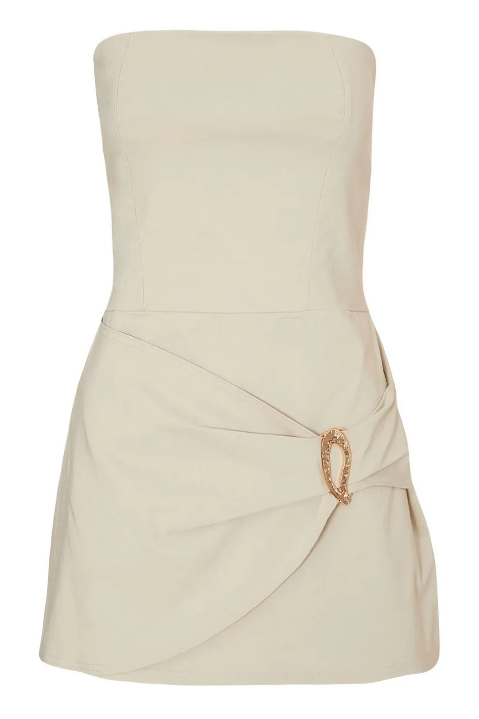 Quiz Stone Gold Buckle Playsuit Hot