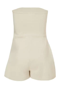 Quiz Stone Gold Buckle Playsuit Hot