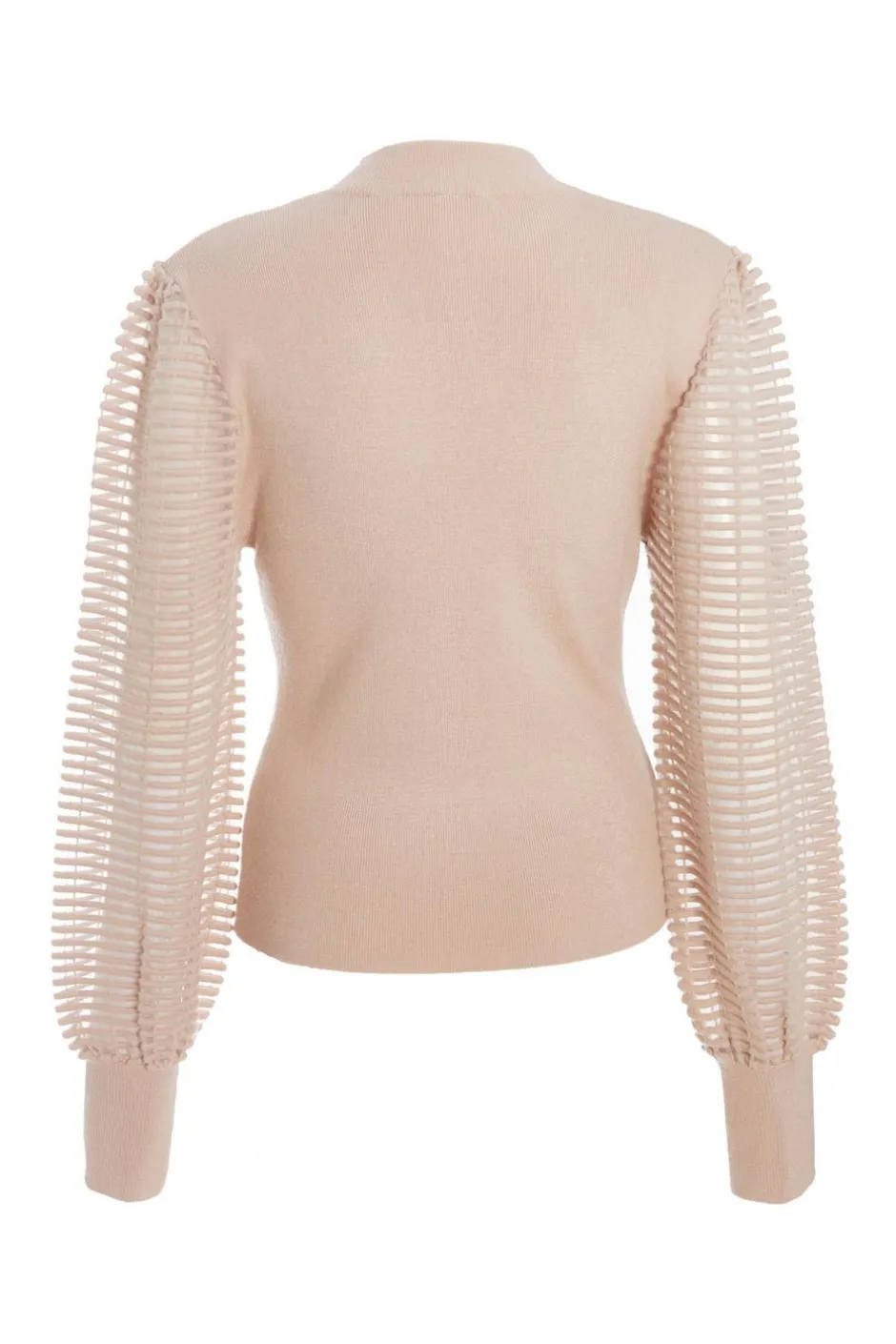 Quiz High Neck Jumper Stone Hot