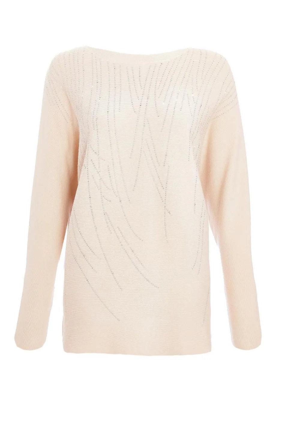 Quiz Stone Knit Diamante Jumper New