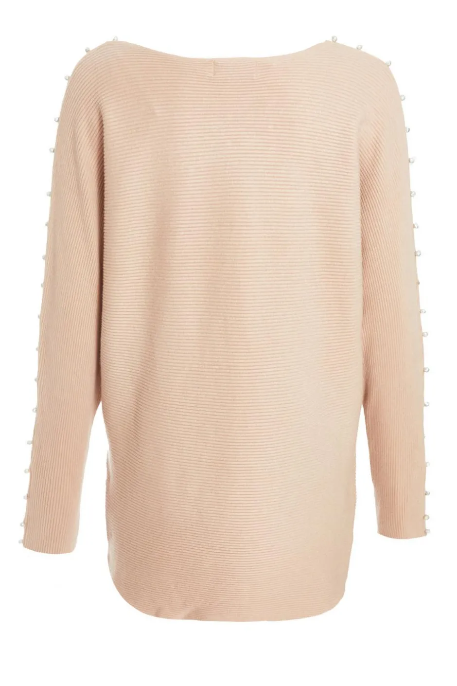 Quiz Knitted Beaded Batwing Jumper Stone Clearance