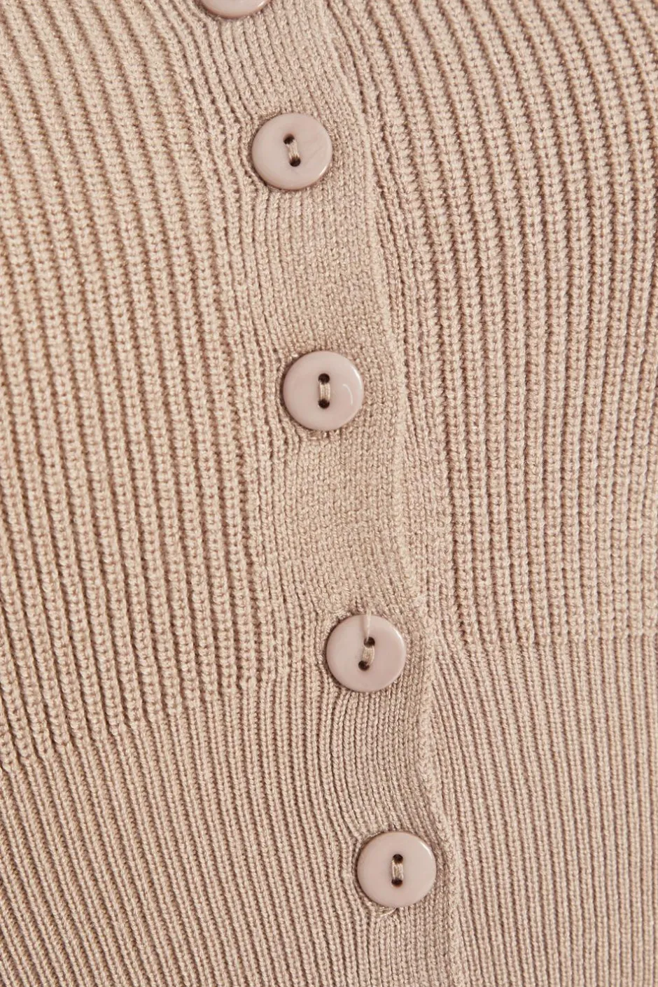 Quiz Knitted Cardigan Stone Discount