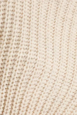 Quiz Knitted Crop Jumper Stone Sale
