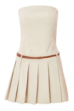 Quiz Stone Pleated Skort Playsuit Discount