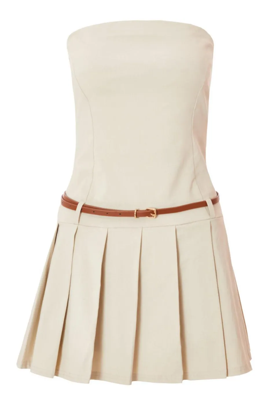 Quiz Stone Pleated Skort Playsuit Discount