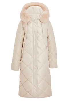 Quiz Stone Quilted Long Parka