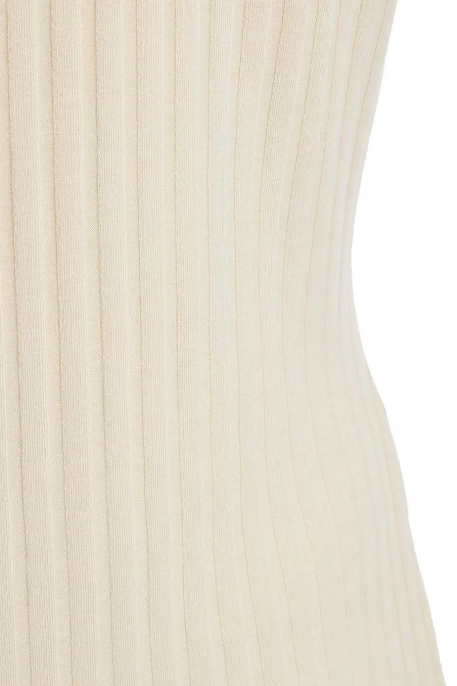 Quiz Stone Ribbed Asymmetric Top Hot