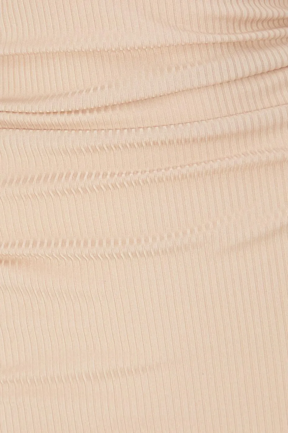 Quiz Ribbed Midaxi Dress Stone Clearance