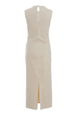 Quiz Stone Ruched Midi Dress Online