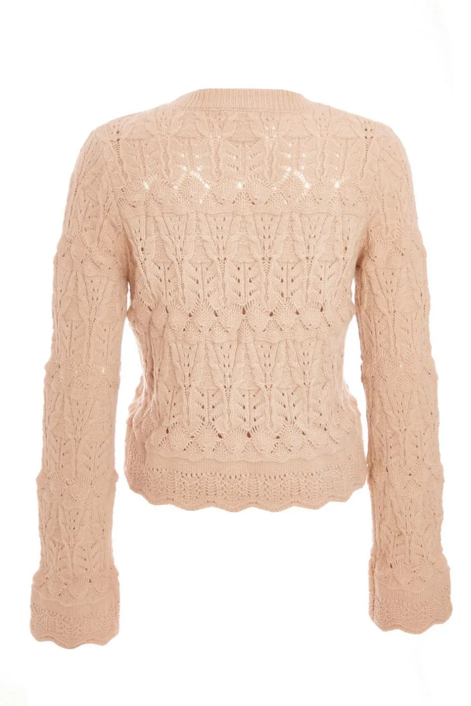 Quiz Stone Scalloped Knit Jumper Online