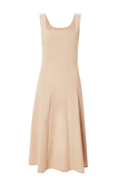 Quiz Stone Square Neck Midaxi Dress Hot