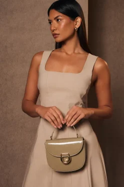 Quiz Stone Square Neck Midaxi Dress Hot