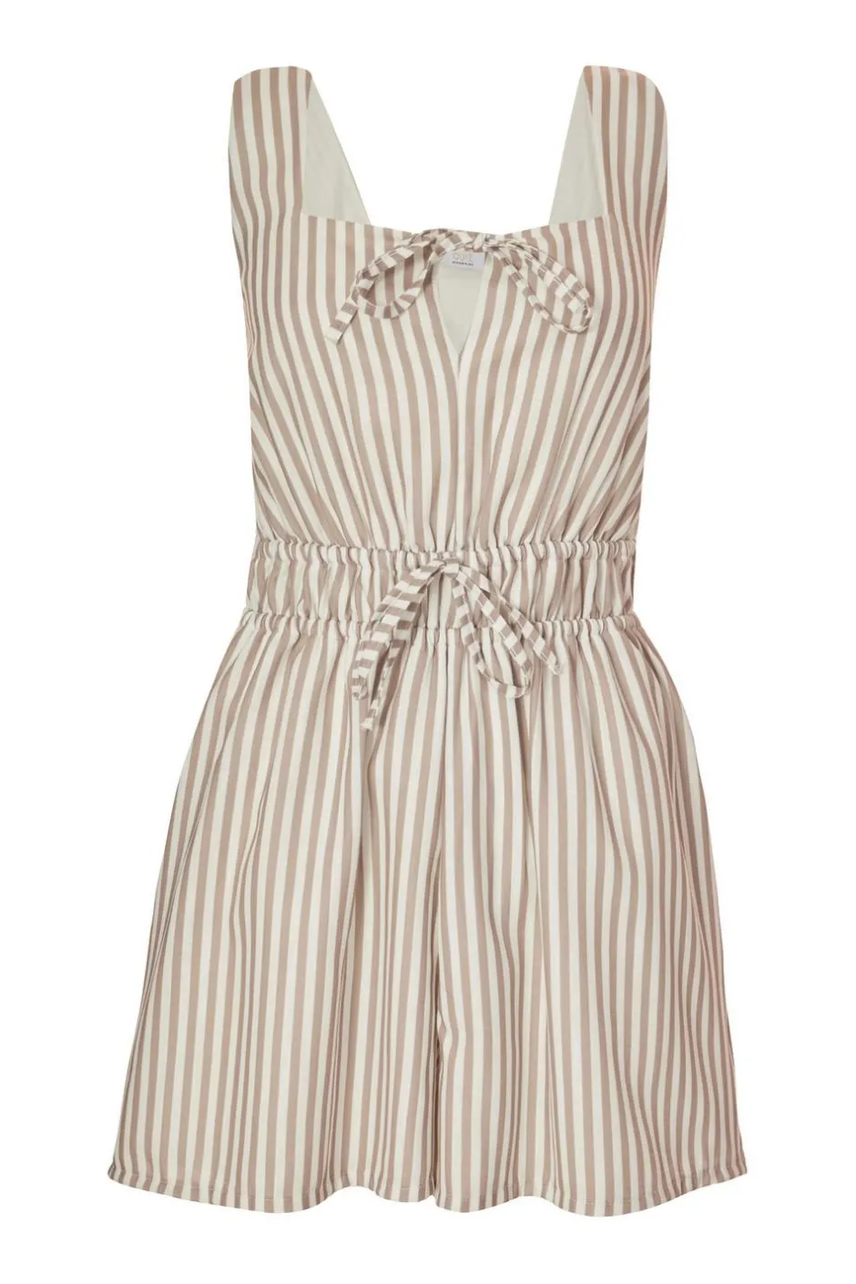 Quiz Stone Striped Playsuit Discount