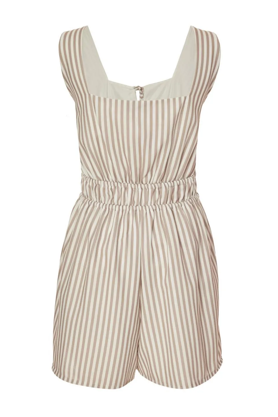 Quiz Stone Striped Playsuit Discount