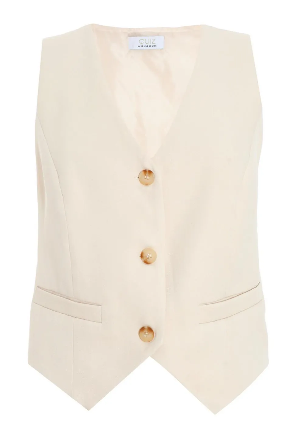 Quiz Stone Tailored Waistcoat Hot