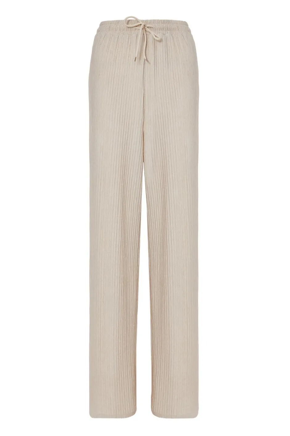 Quiz Textured Palazzo Trousers Stone Clearance