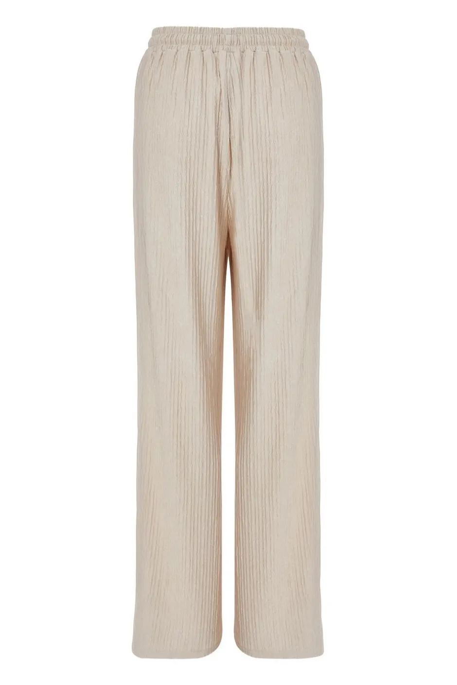Quiz Textured Palazzo Trousers Stone Clearance
