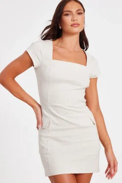 Quiz Stone Utility Mini Dress Outlet