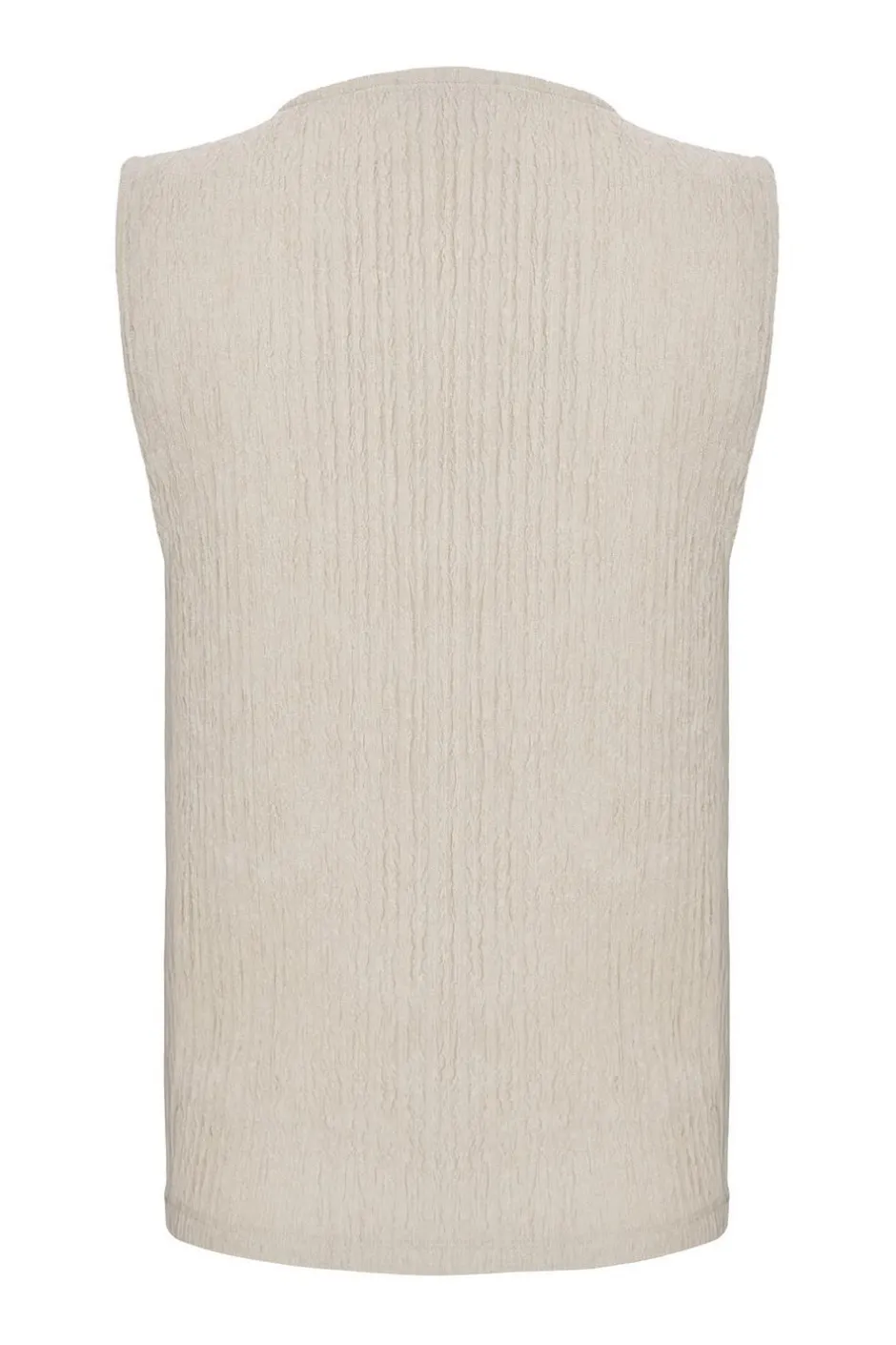 Quiz Stone V Neck Textured Waistcoat Sale