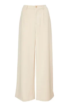 Quiz Wide Leg Trousers Stone Outlet