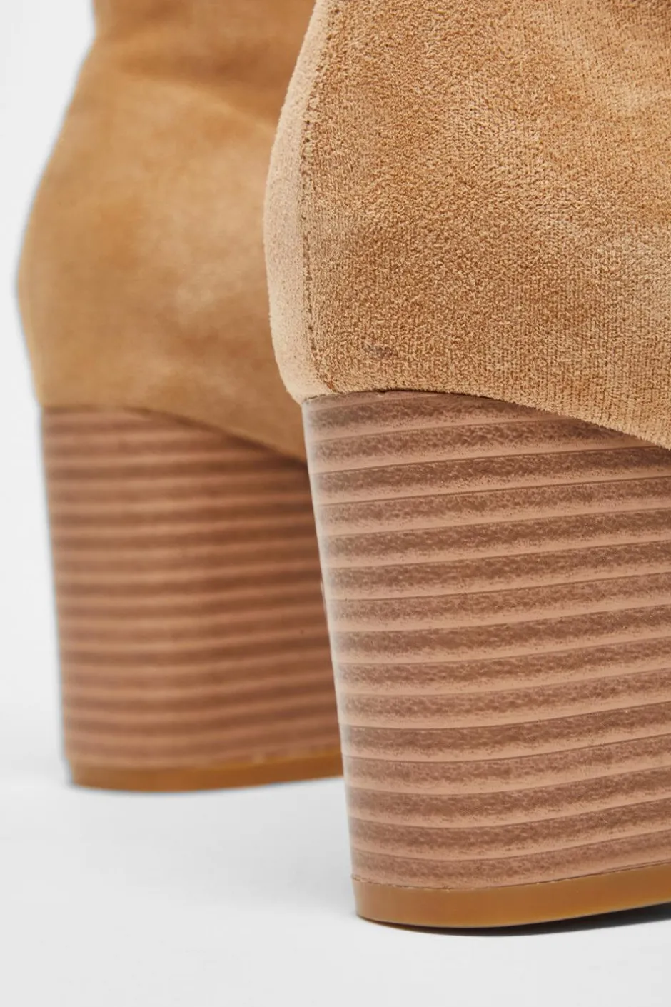 Quiz Tan Faux Suede High Heel Ankle Boot Sale