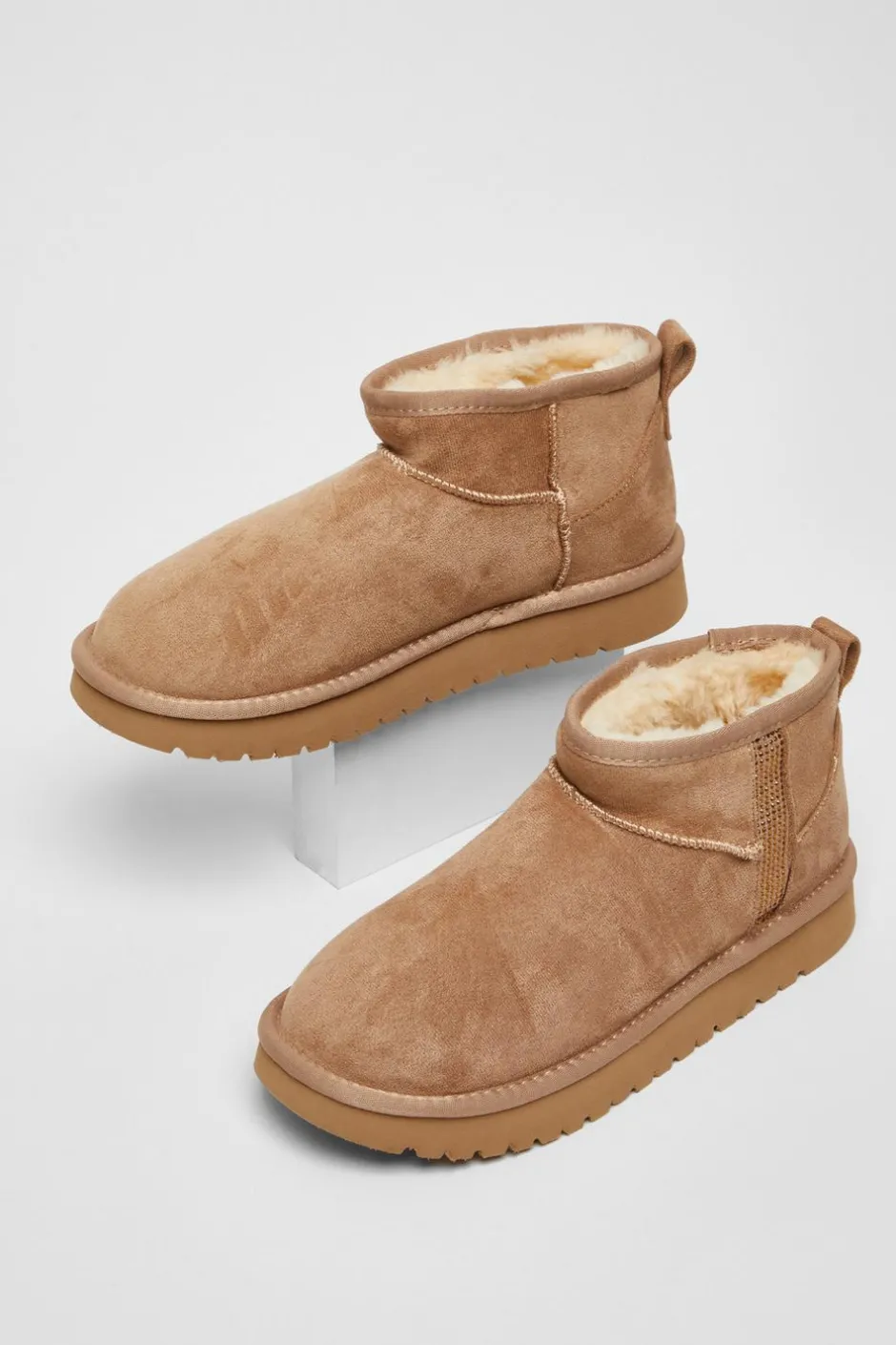 Quiz Faux Suede Diamante Ankle Boots Taupe Discount