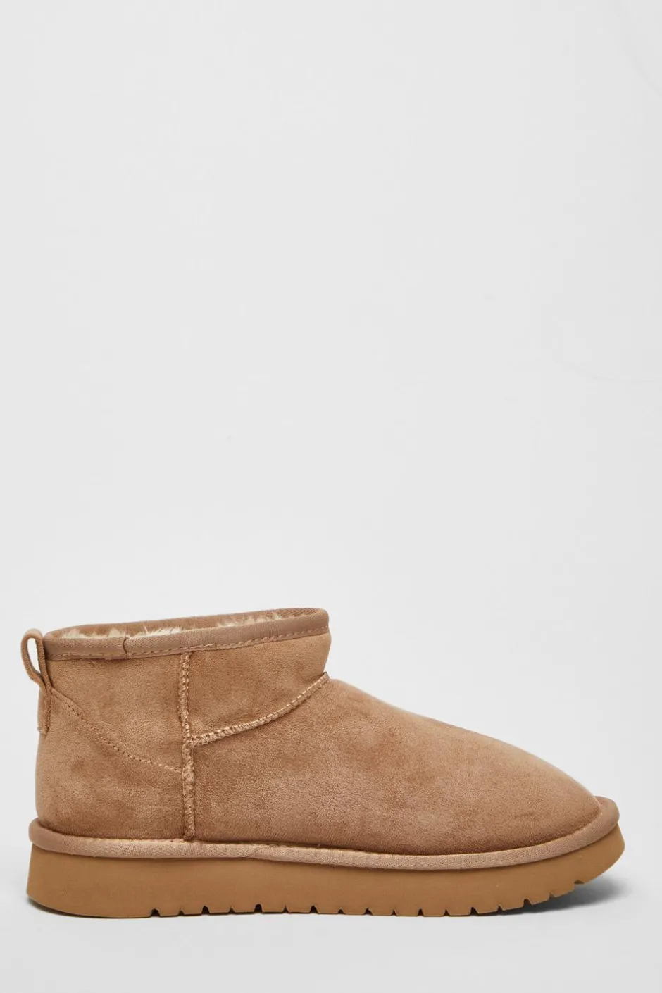 Quiz Faux Suede Diamante Ankle Boots Taupe Discount