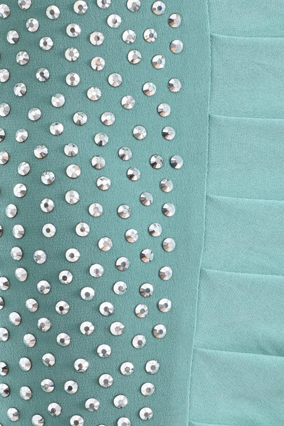 Quiz Teal Rhinestone Ruched One Shoulder Maxi Dress New