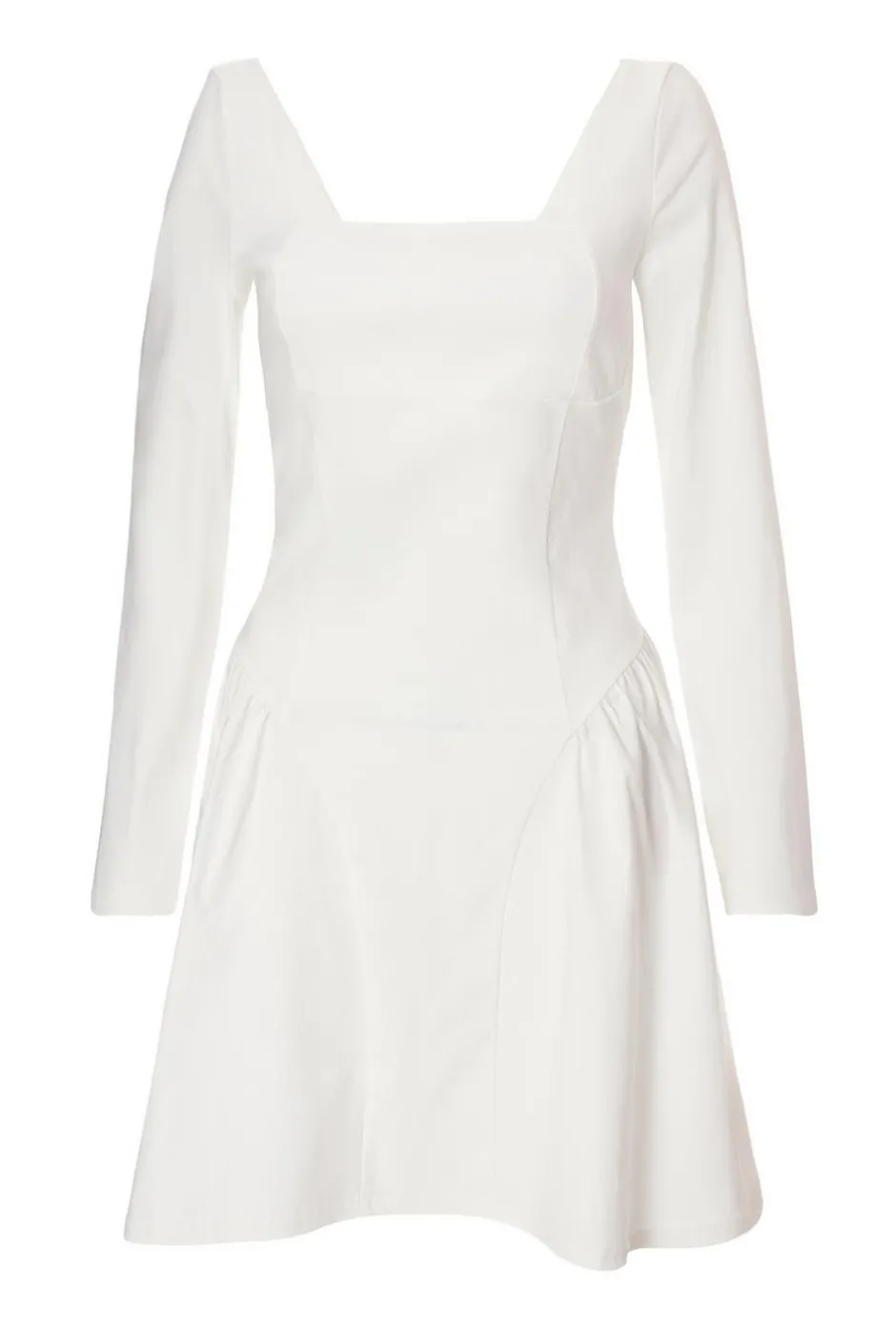 Quiz White Bow Back Skater Dress New