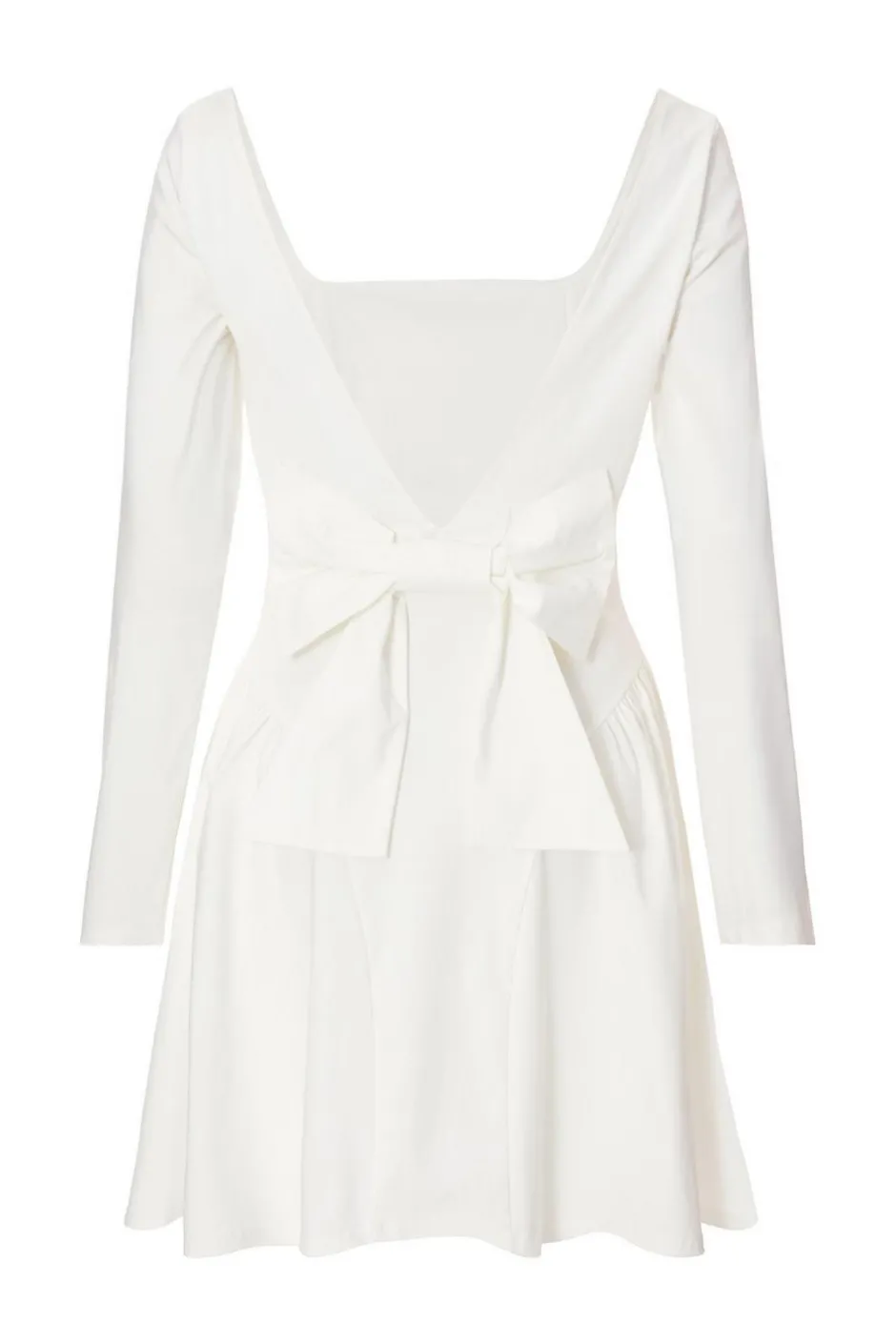Quiz White Bow Back Skater Dress New