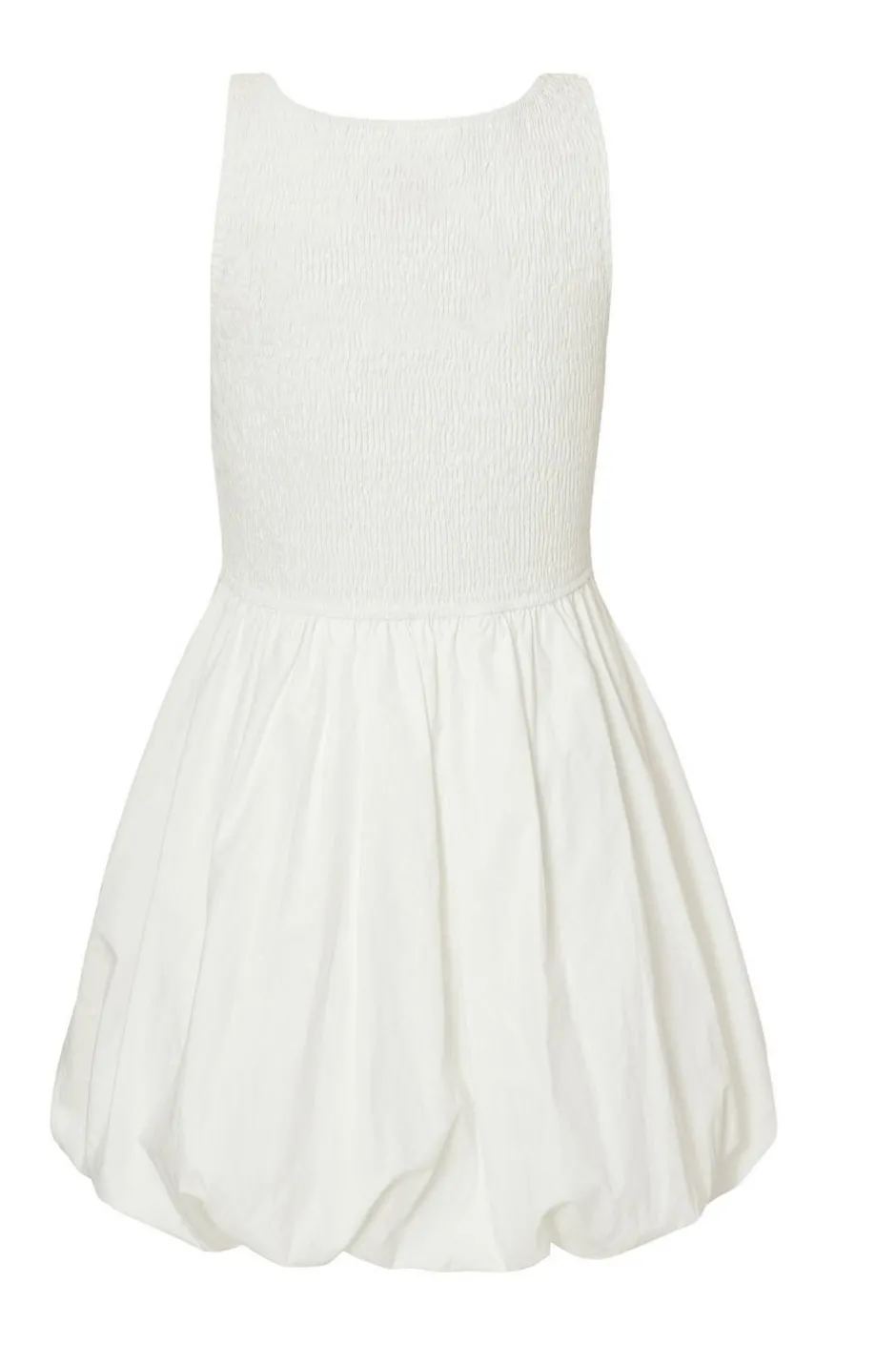 Quiz White Bubble Hem Mini Dress