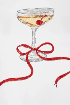 Quiz White Cherry Martini Top