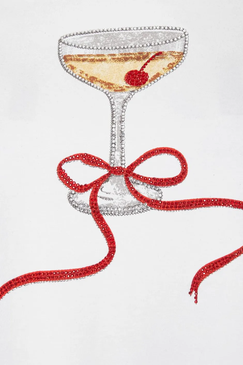 Quiz White Cherry Martini Top