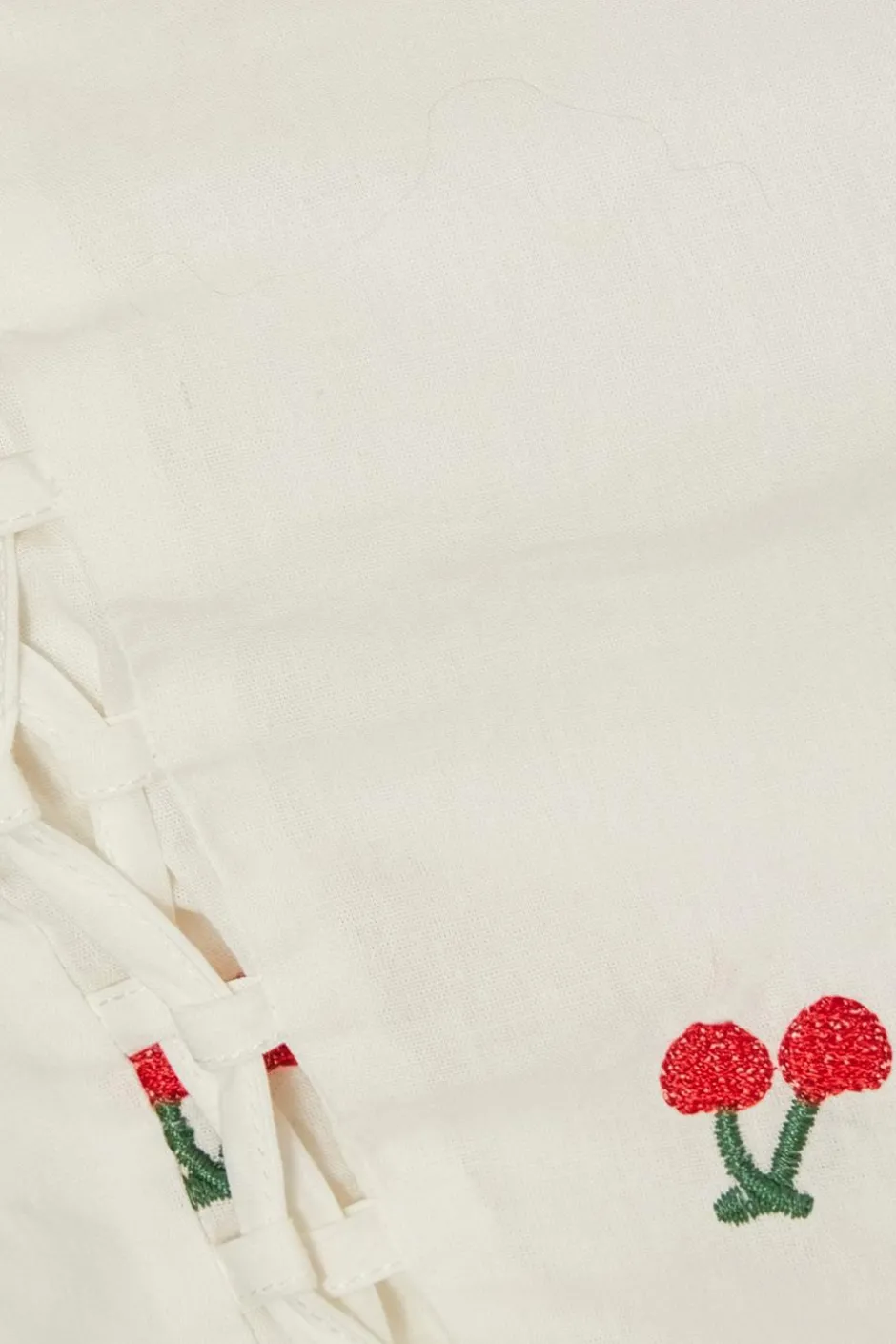 Quiz White Cherry Print Crop Top Discount