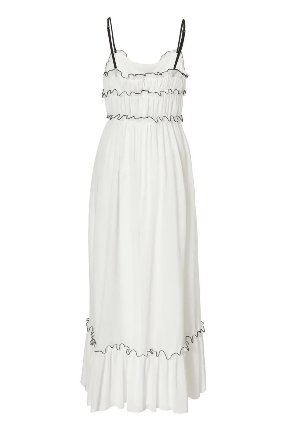 Quiz White Chiffon Strappy Midaxi Dress