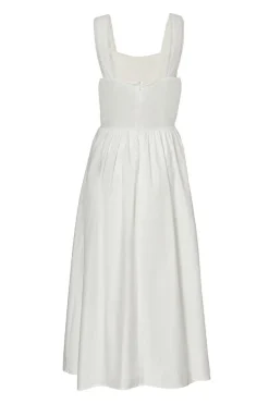 Quiz White Corset Detail Midi Dress Discount
