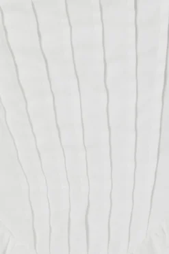 Quiz White Corset Detail Skater Dress Outlet